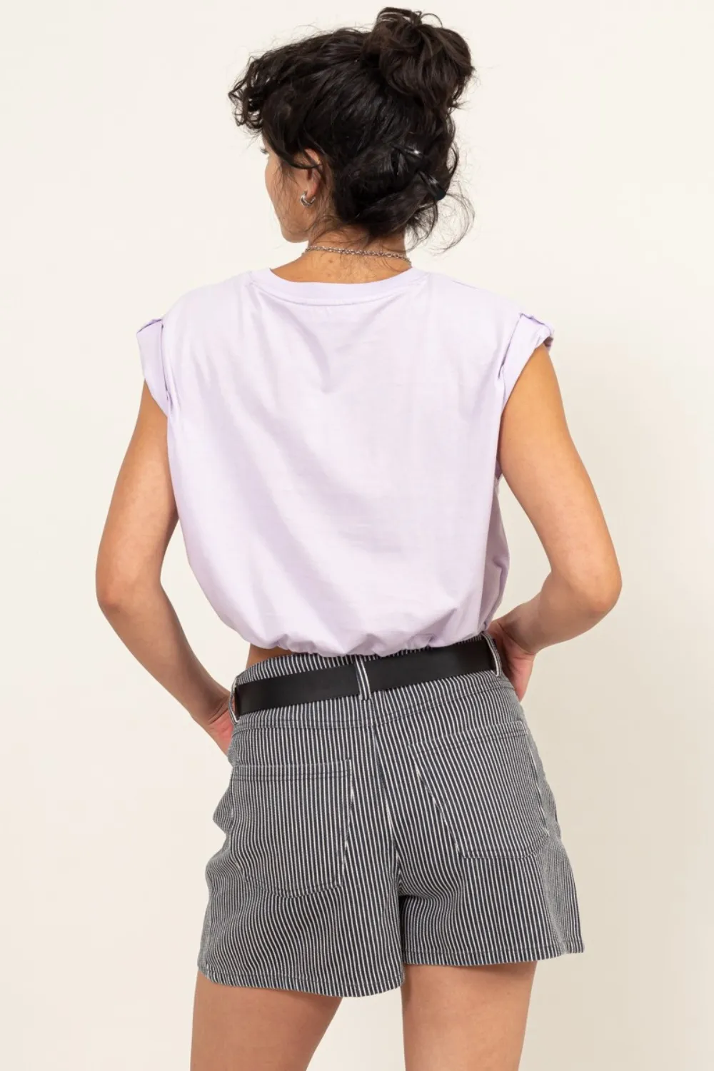 Drawstring Hem Crop Top, image 2