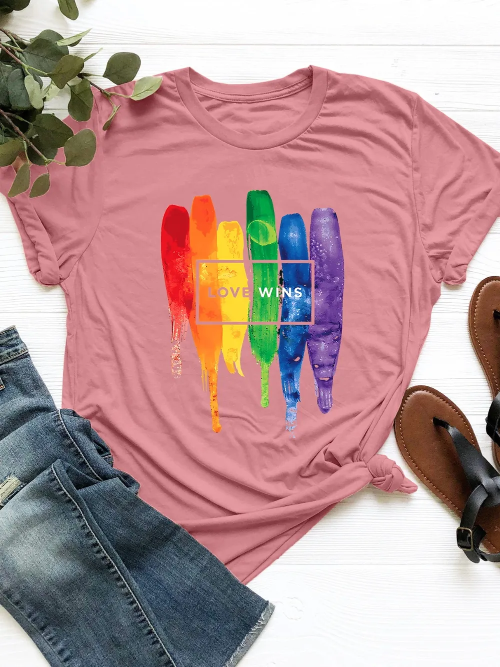 Graphic Round Neck Short Sleeve T-Shirt, image 4