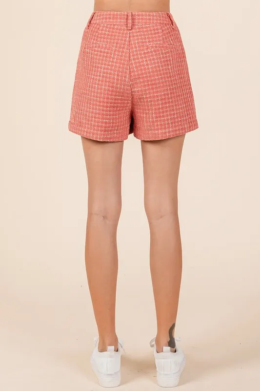Tweed Classic Shorts with Side Pockets, image 3