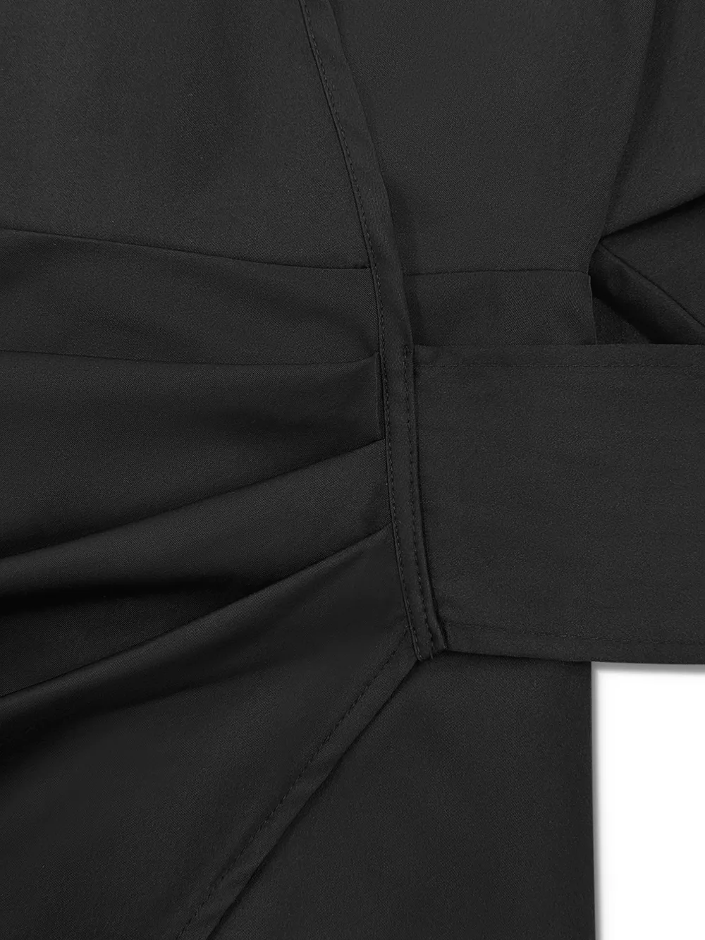 Plus Size Surplice Long Sleeve Wrap Mini Dress, image 3