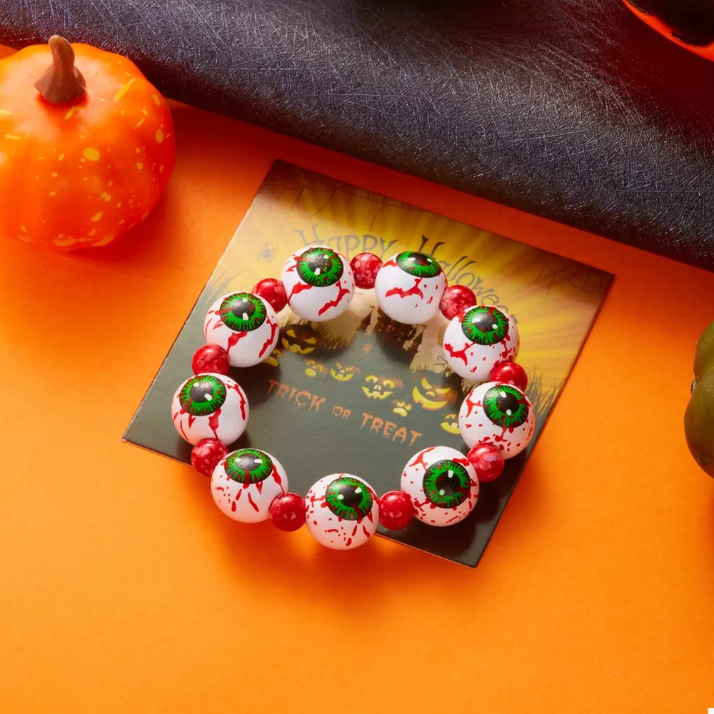 Halloween Beaded Necklace and Bracelet Jewelry Set, image 4