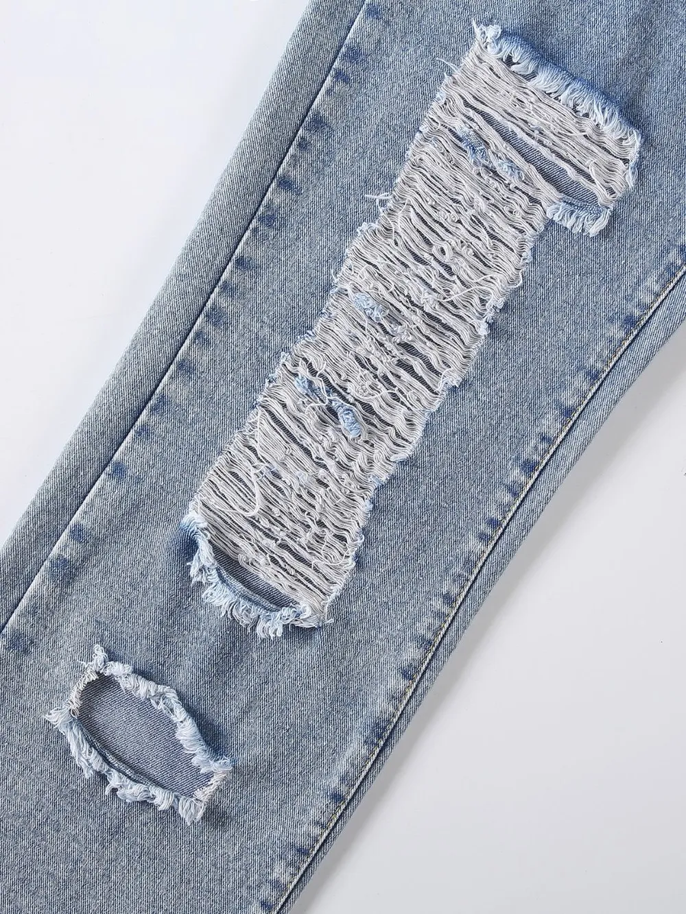 Distressed Raw Hem Jeans, image 3
