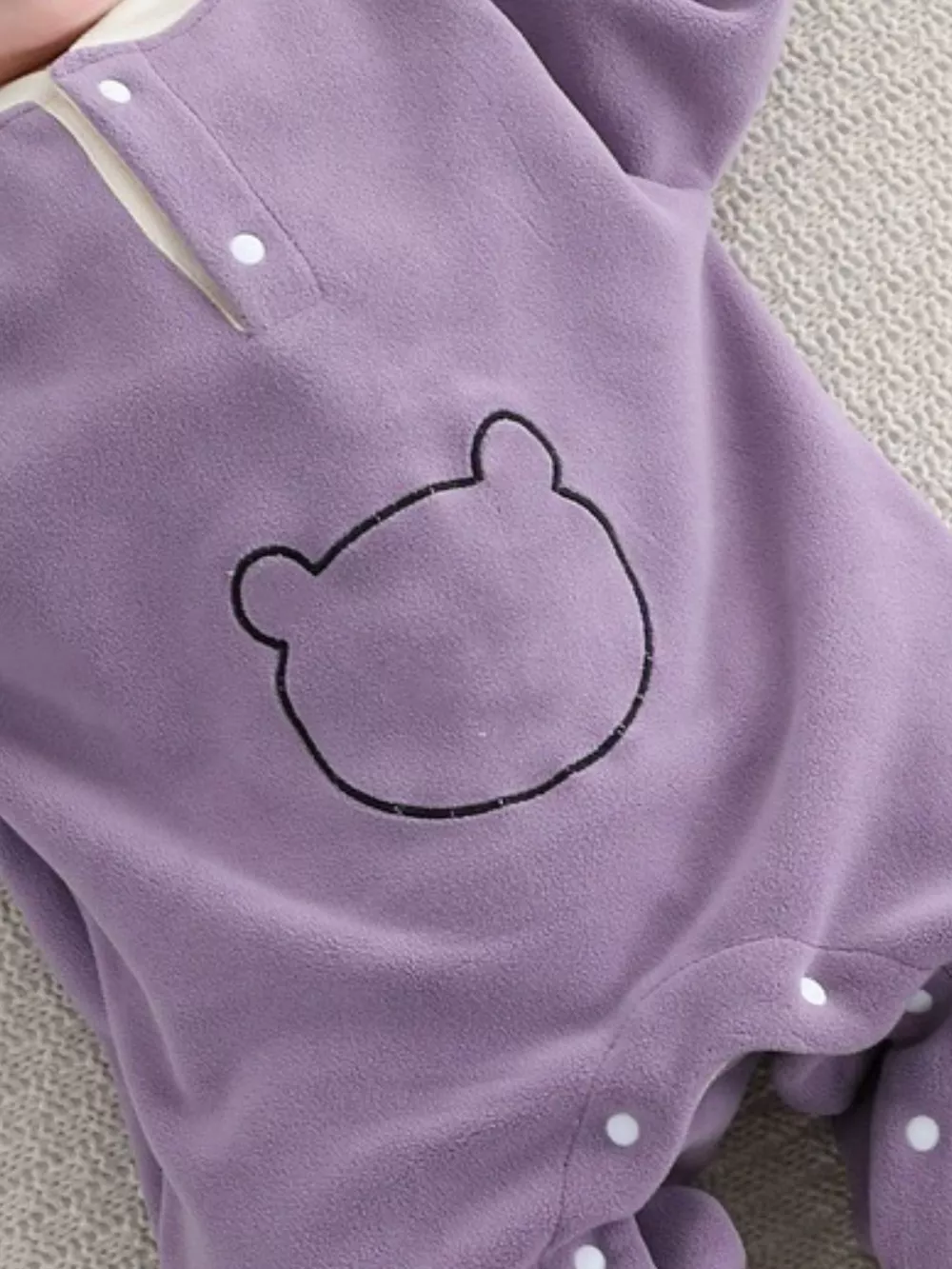 Children's Cute Bear Long Sleeve One-Piece, image 3
