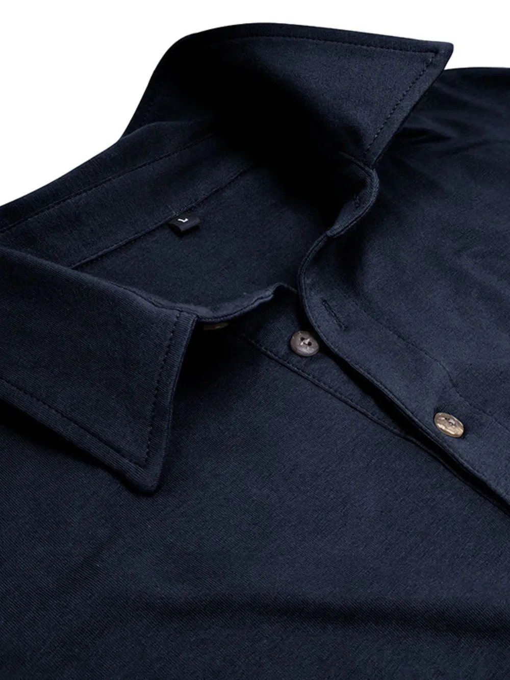 Men's Collared Neck Long Sleeve Polo, image 5