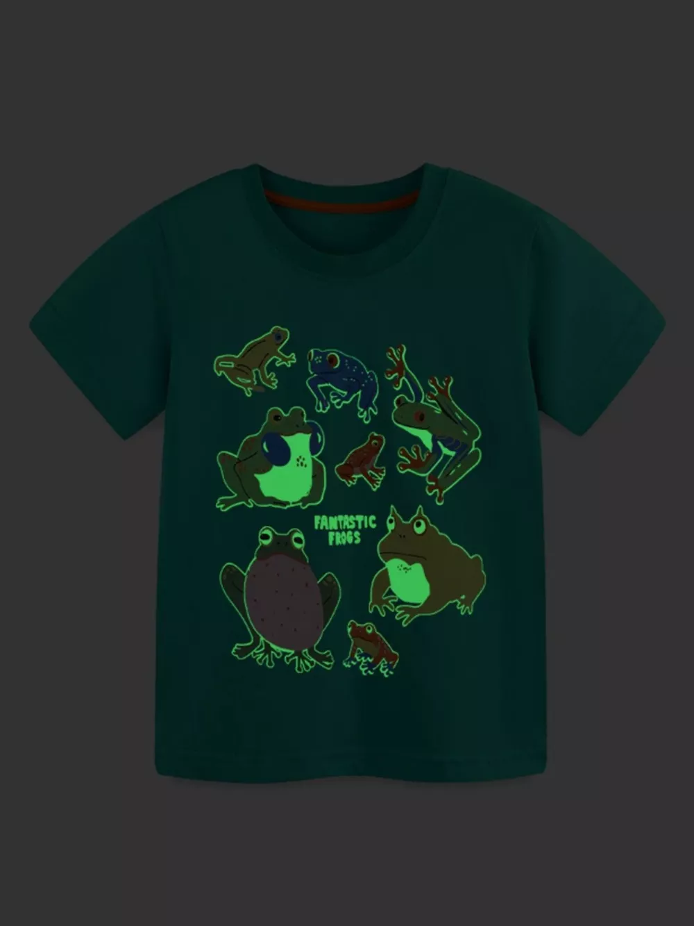 Children's Frog Print Short Sleeve Tee and Shorts Set, image 3