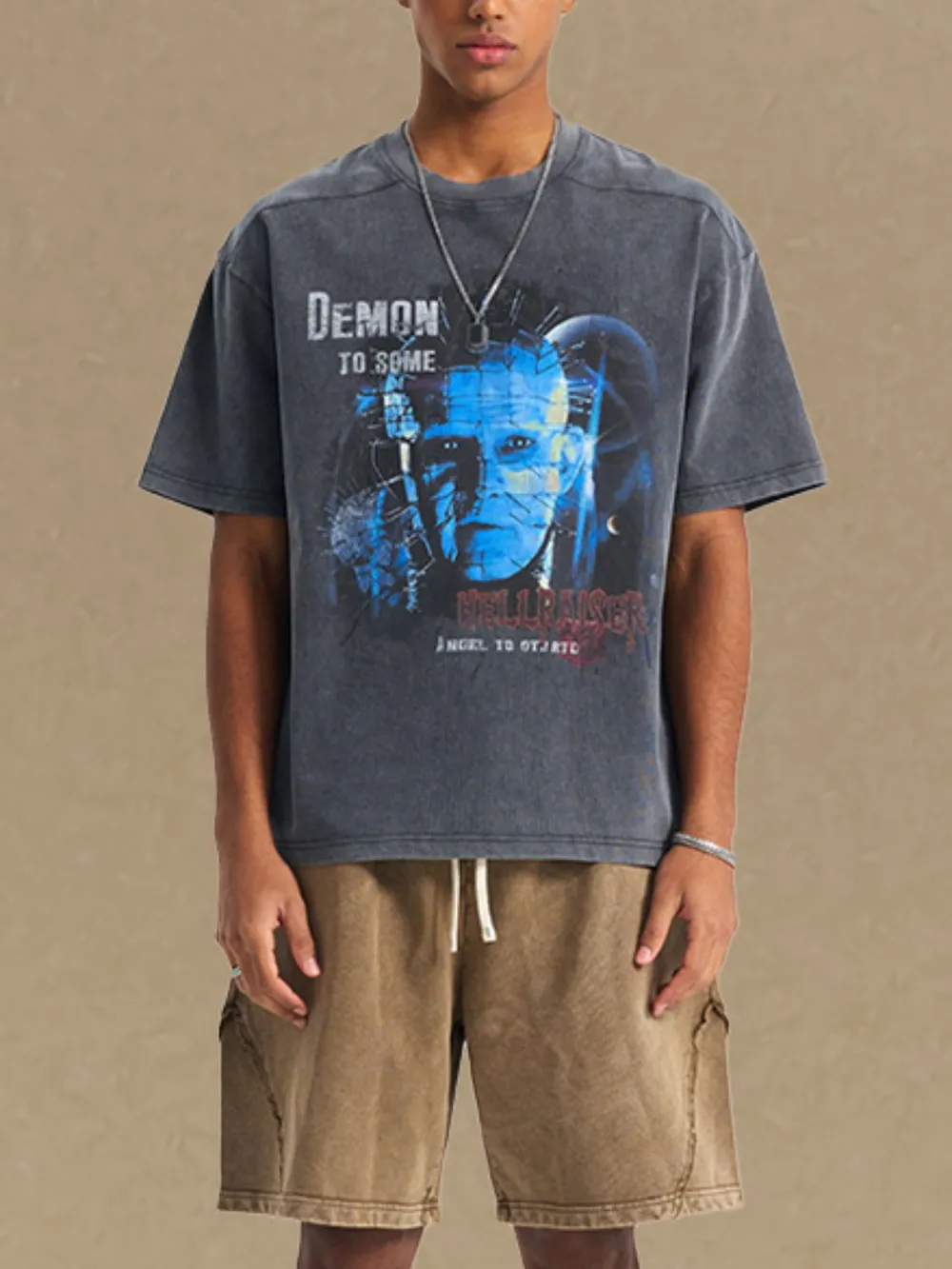 Men's Graphic Round Neck Half Sleeve T-Shirt, image 2