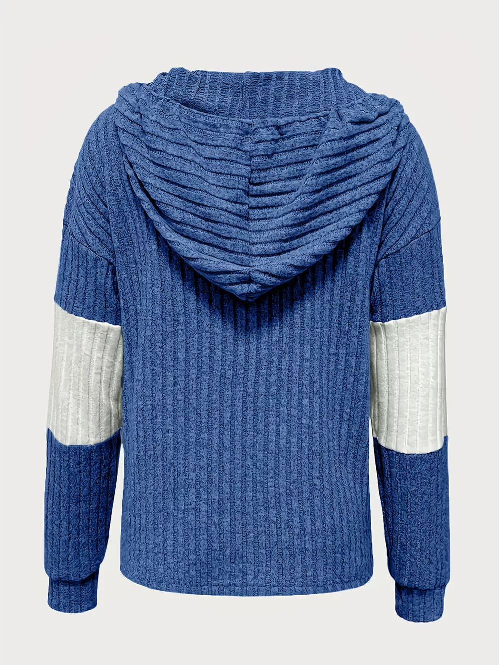 Color Block Drawstring Long Sleeve Hoodie, image 11