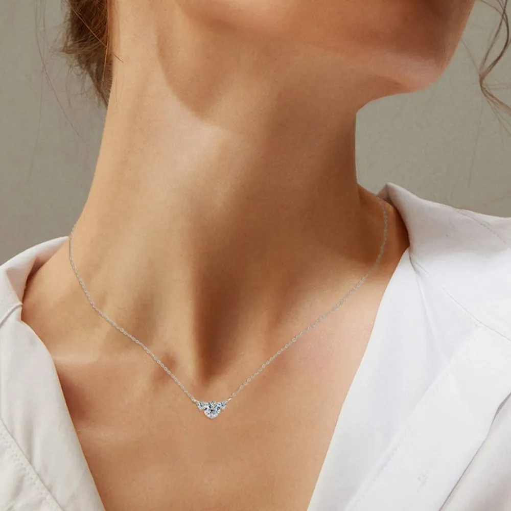1.2 Carat Moissanite 925 Sterling Silver Necklace, image 6