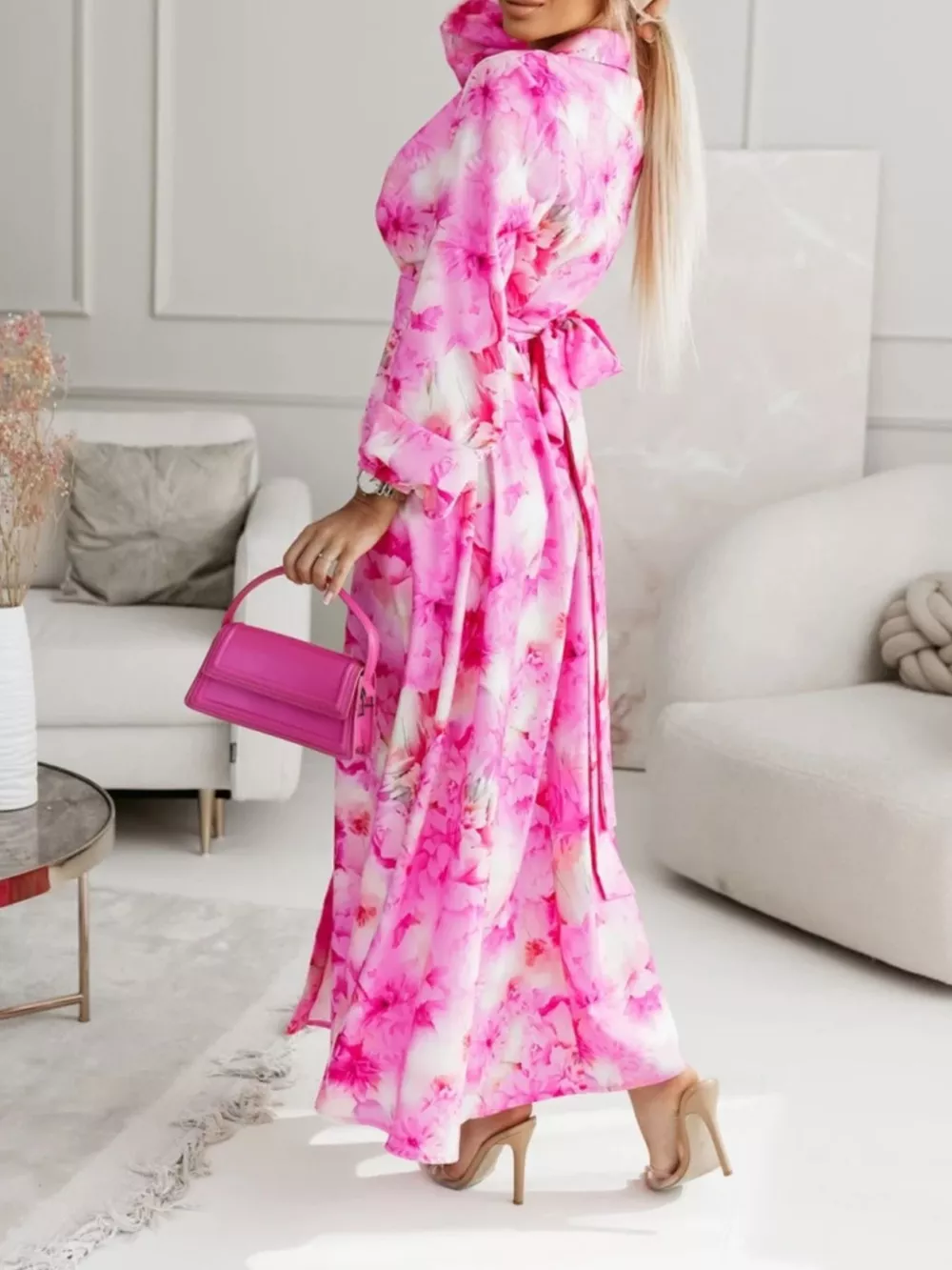 Long Sleeve Maxi Shirt Dress, image 4
