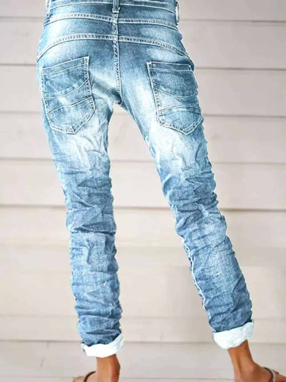 Full Size Washed Button-Fly Jeans Plus Size, image 3