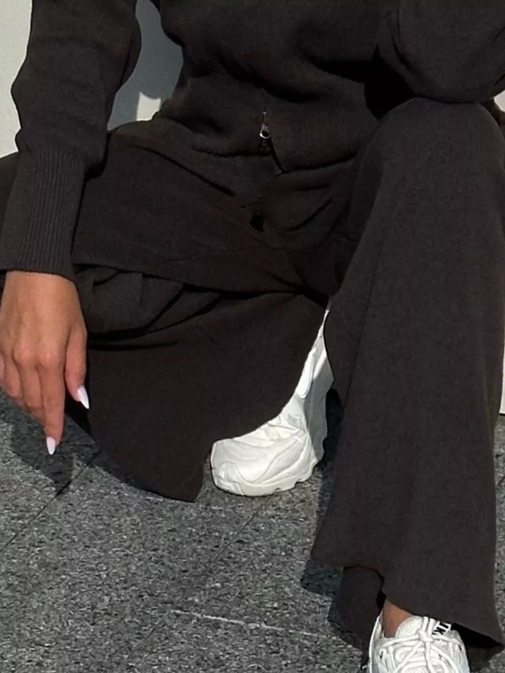 Zip Up Outerwear and Wide Leg Pants Set, image 9