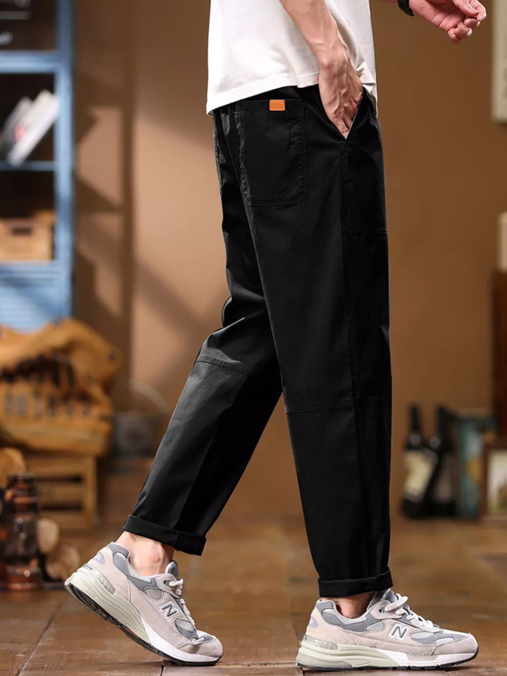 Men's Full Size Loose Fit Pants Plus Size, image 3