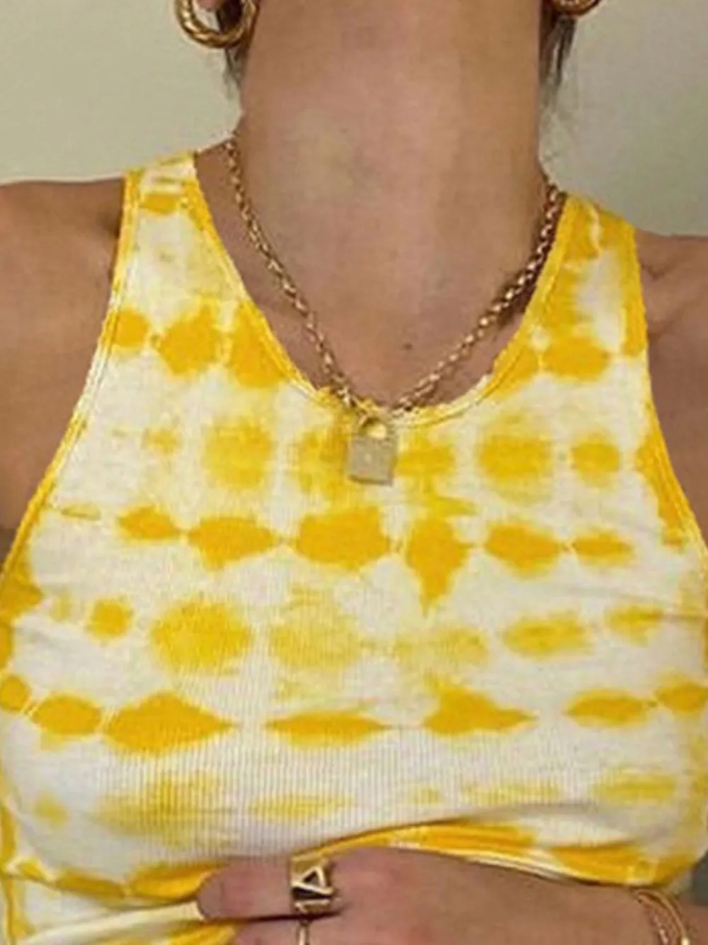 Tie-Dye Ribbed Tank Top, image 5