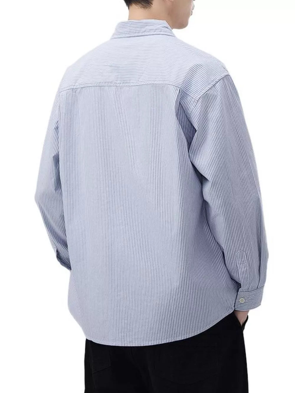 Men's Plus Size Button Up Long Sleeve Shirt, image 6