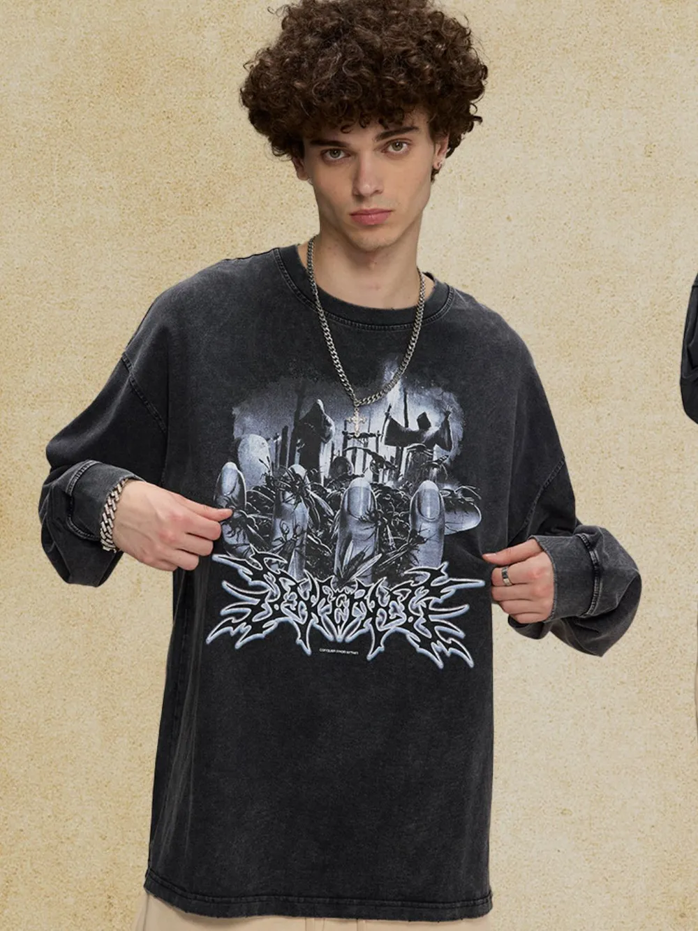 Men‘s Round Neck Graphic T-Shirt, image 4
