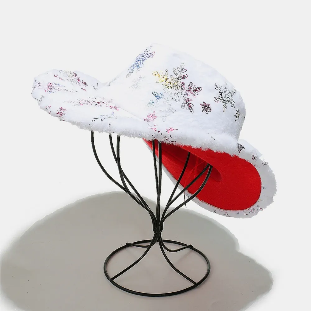 Fuzzy Snowflakes Polyester Hat, image 7