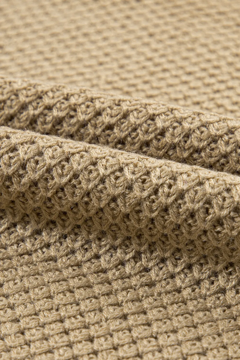 Solid Color Turtleneck Short Sleeve Sweater, image 3