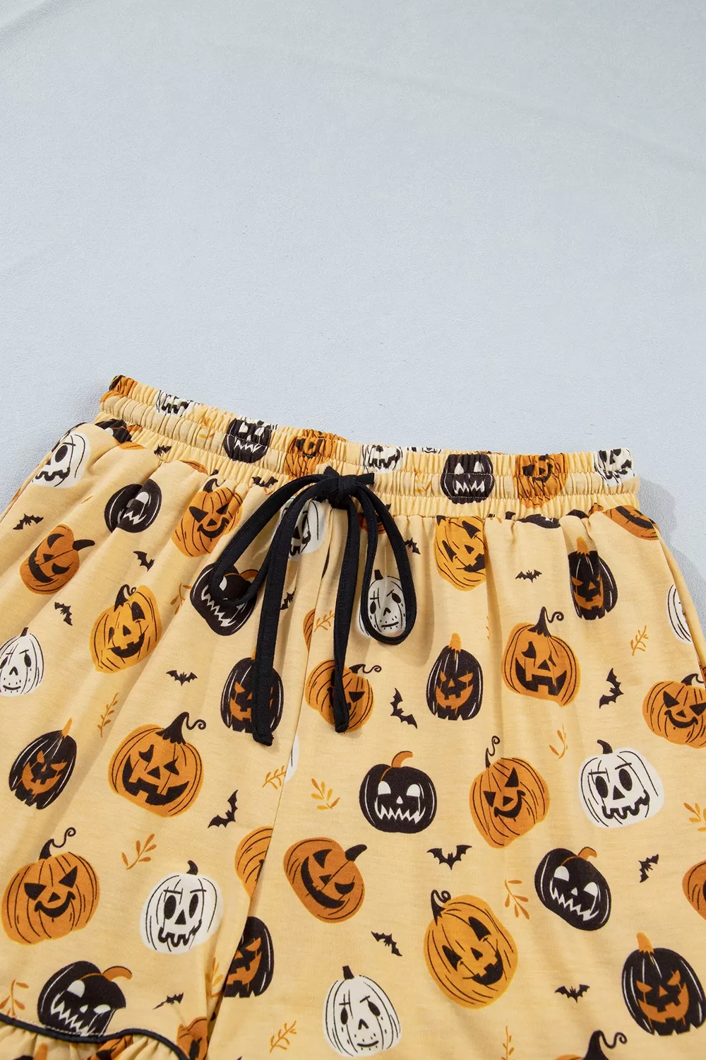 Halloween Pumpkin Print Long Sleeve Two Piece Lounge Set, image 12
