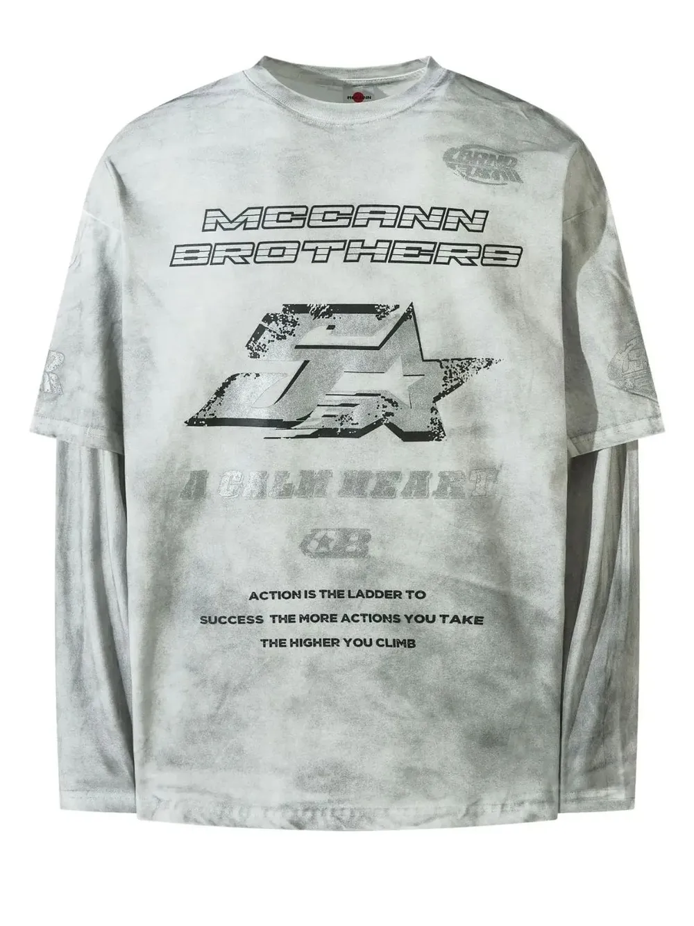 Men's Graphic Round Neck Long Sleeve T-Shirt, image 2