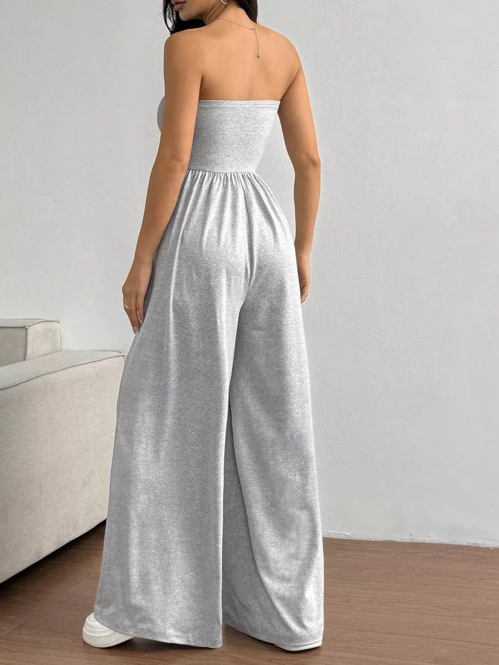 Effortless Chic Tube Top Wide Leg Jumpsuit, image 3