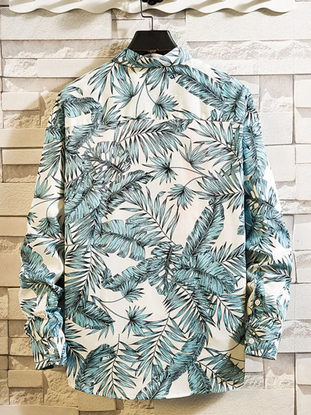 Men's Plus Size Printed Button Up Shirt, image 2