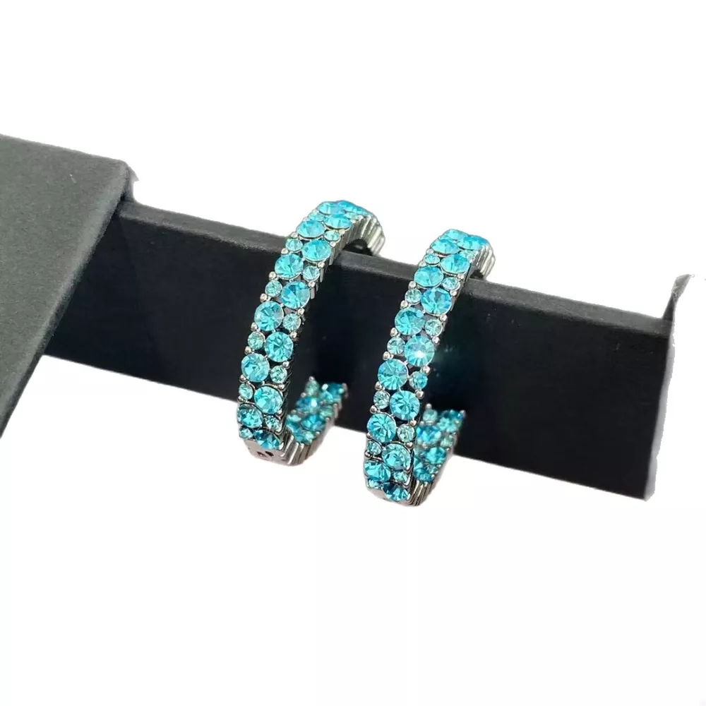 Sparkling C-Hoop Earrings, image 4