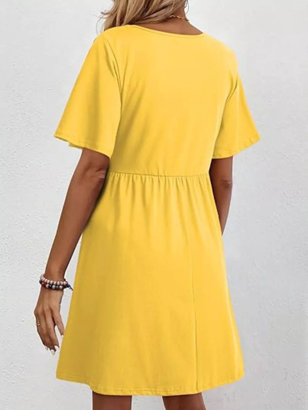 Floral V-Neck Mini Dress, image 17
