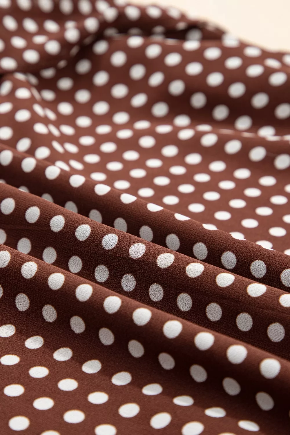 Polka Dot Print Backless Ruffled Tiered Maxi Dress, image 14