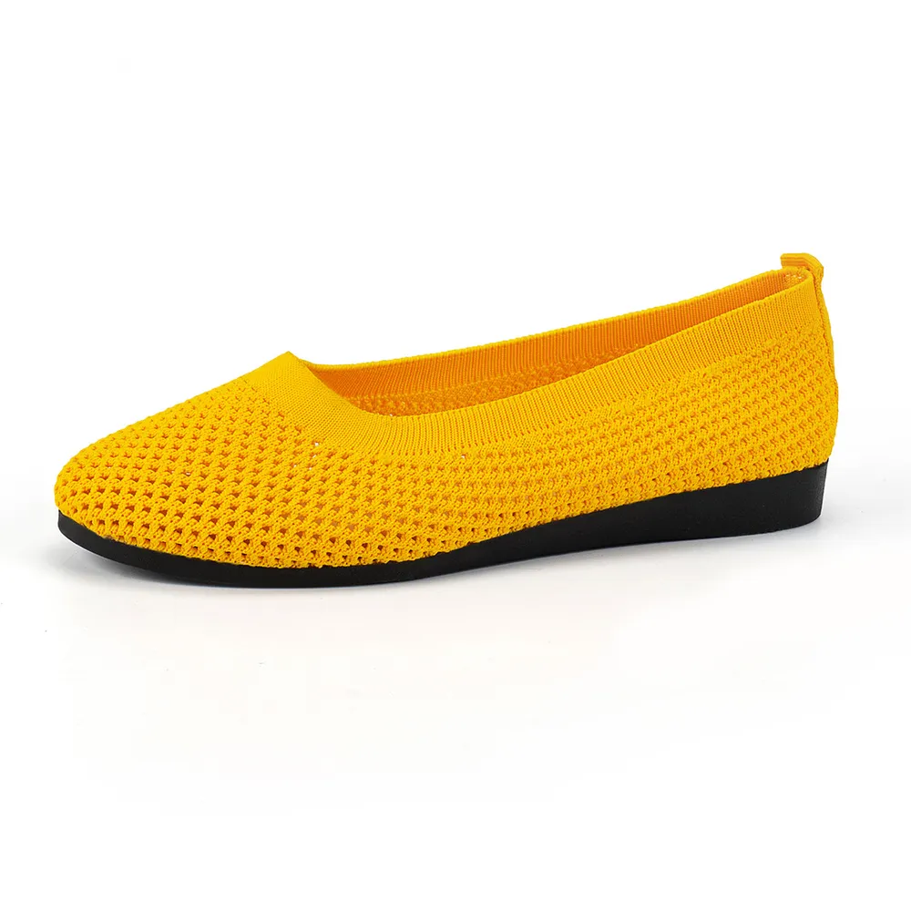 Solid Color Mesh Flat Slip-Ons, image 4