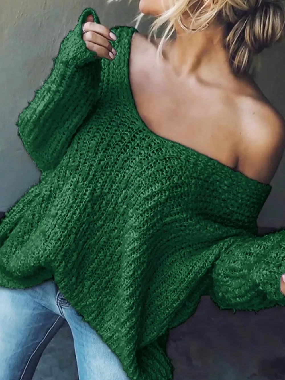 Loose Fit Long Sleeve Sweater, image 28