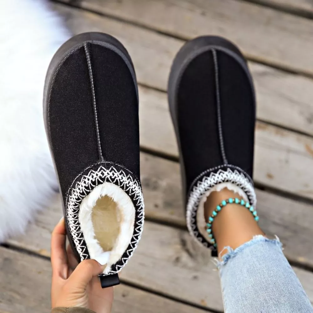 Plush Lined Platform Ankle Boots, image 3