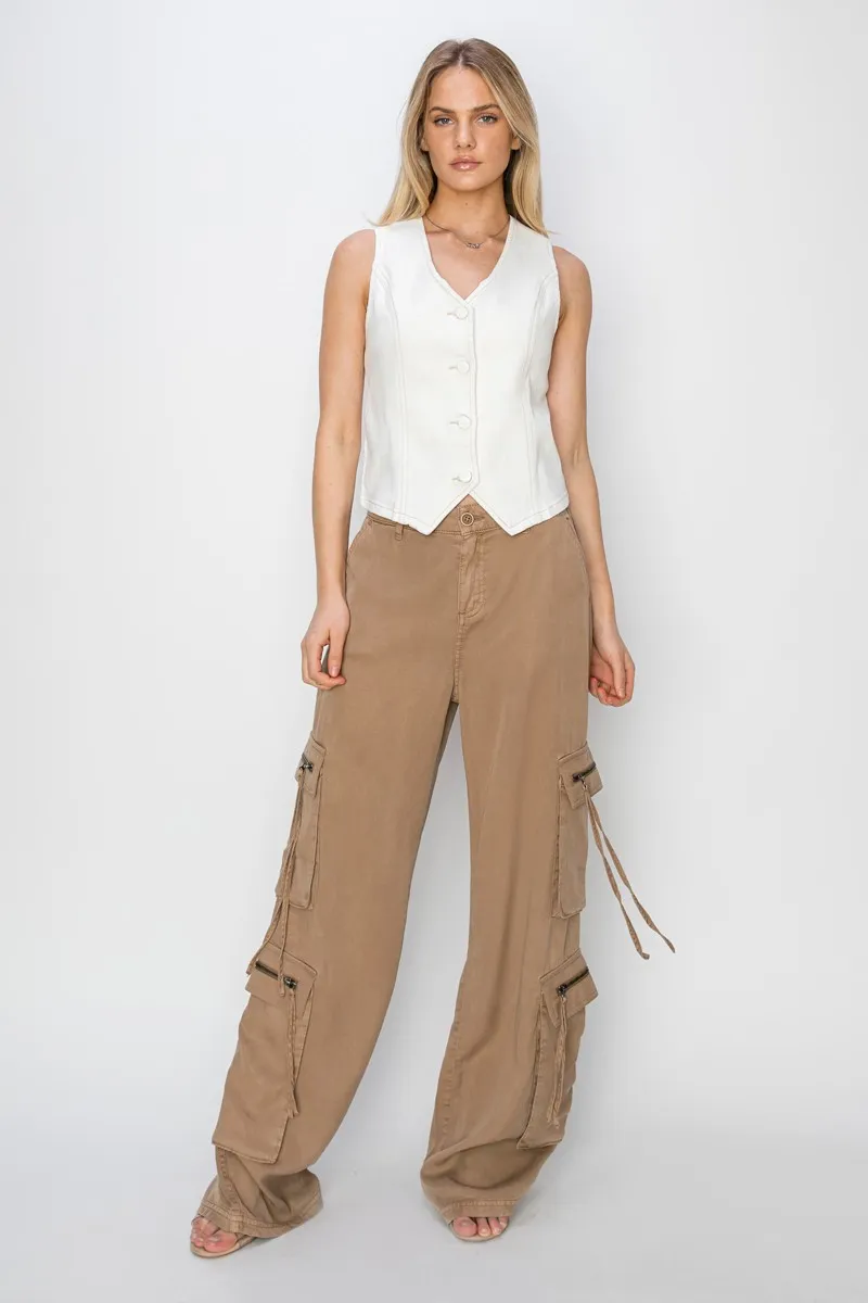 V Neck Button Down Vest, image 6