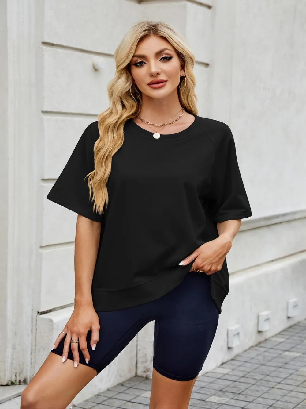 Round Neck Short Sleeve T-Shirt, image 18