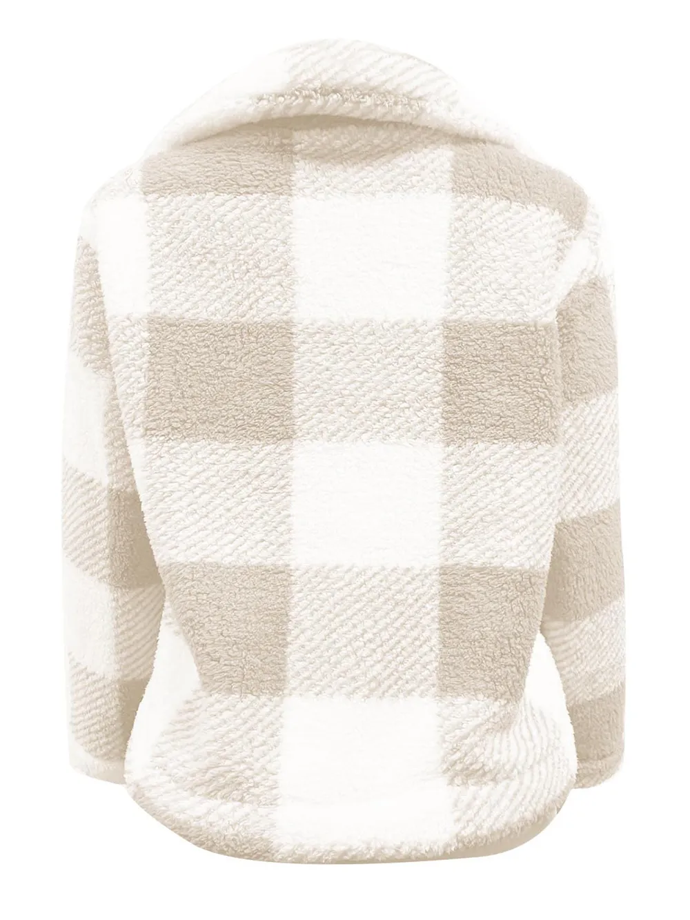 Full Size Plaid Zip Up Long Sleeve Jacket, image 5
