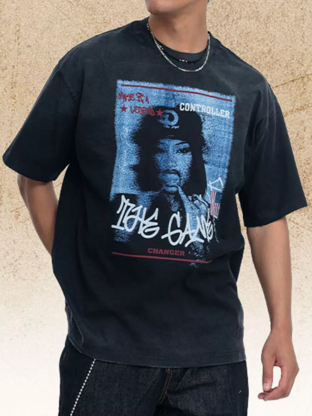 Men's Graphic Round Neck T-Shirt, image 5