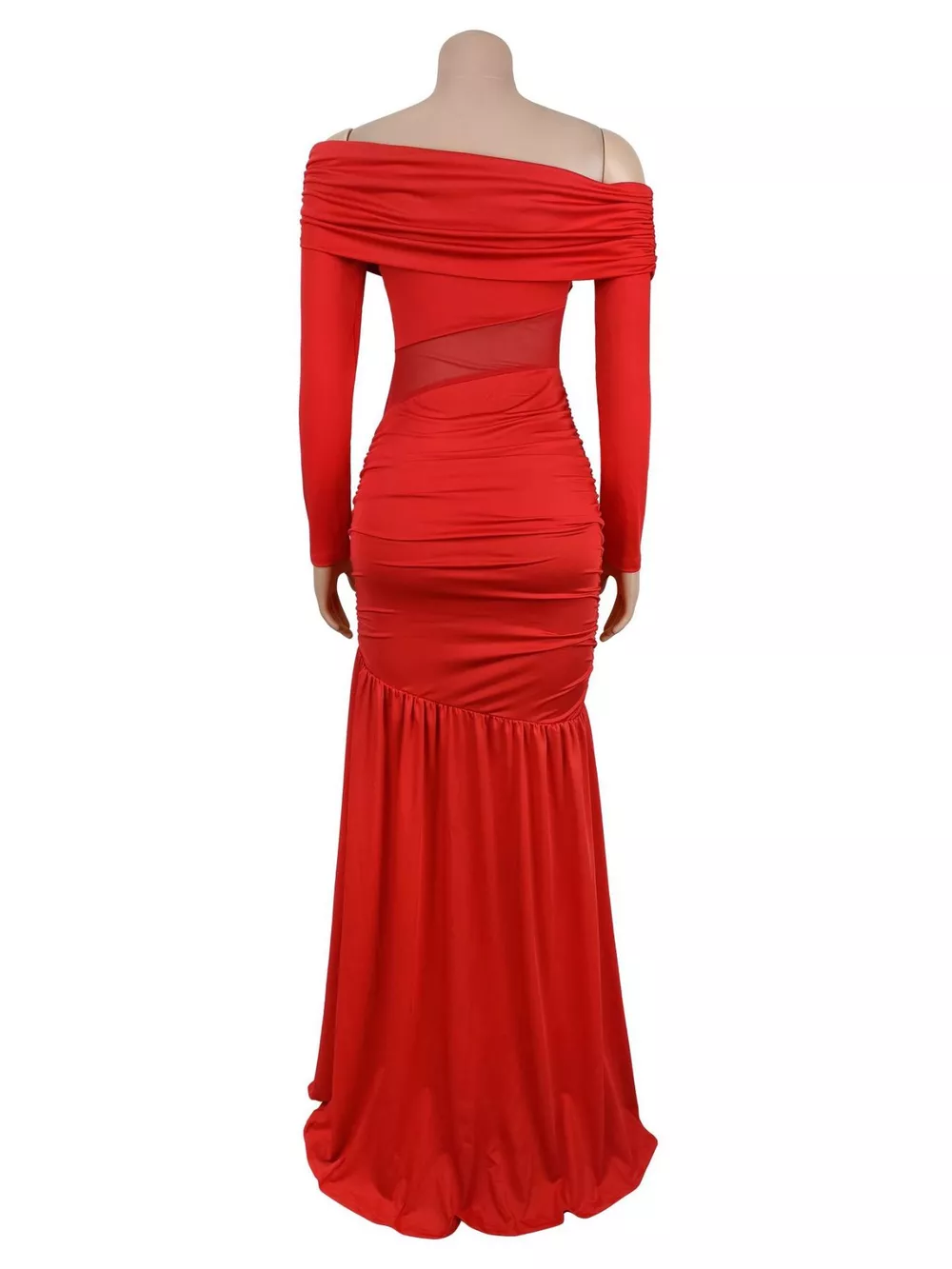 Off Shoulder Slit Maxi Dress, image 8