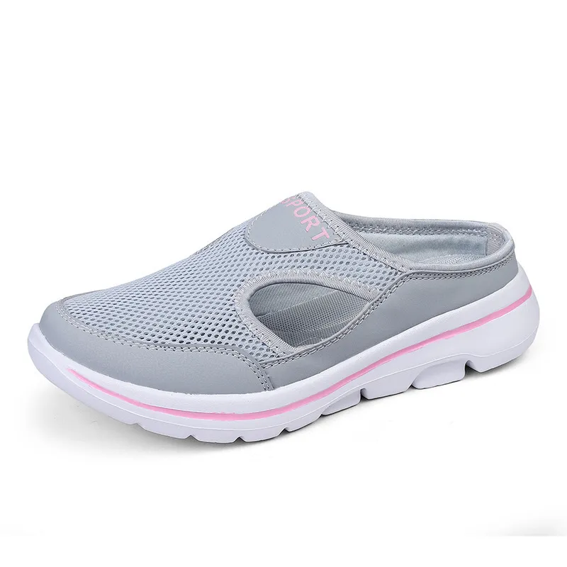 Round Toe Mesh Cut Out Sandals, image 3