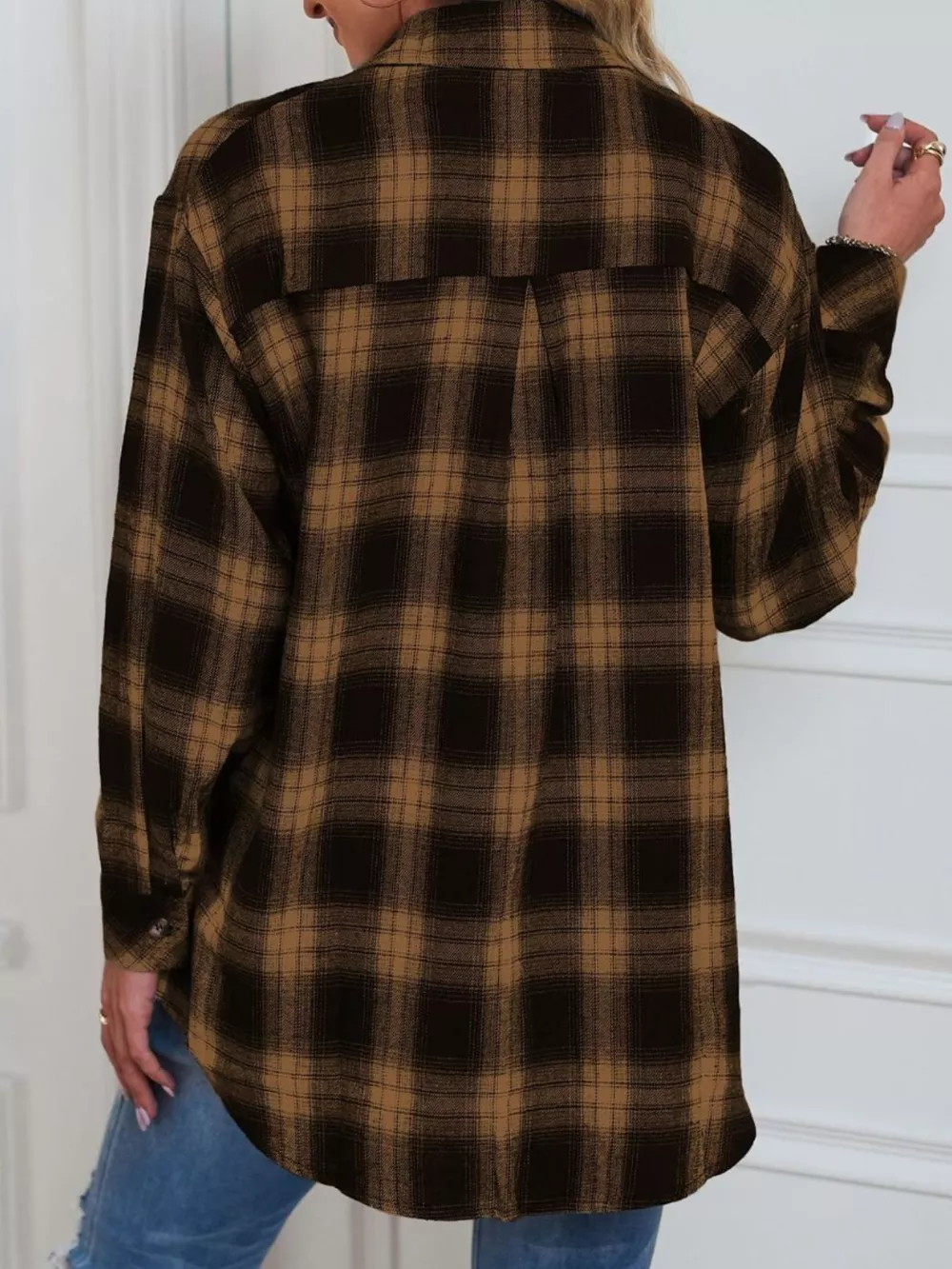 Casual Plaid Button Up Shirt, image 14