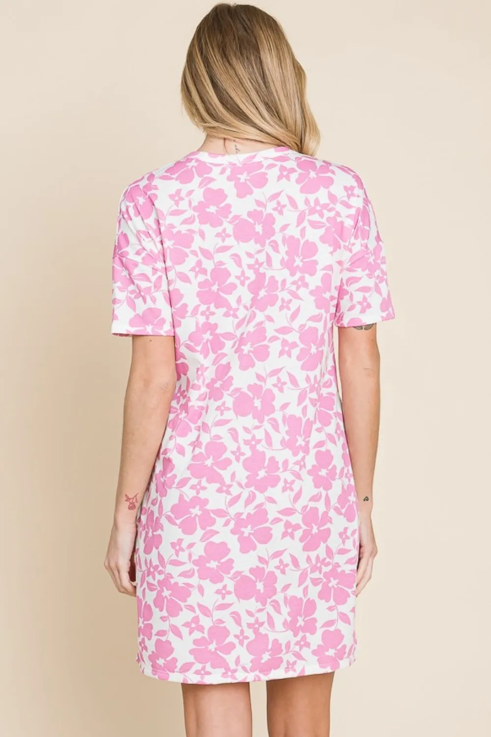 Floral Button Down Mini Dress, image 3
