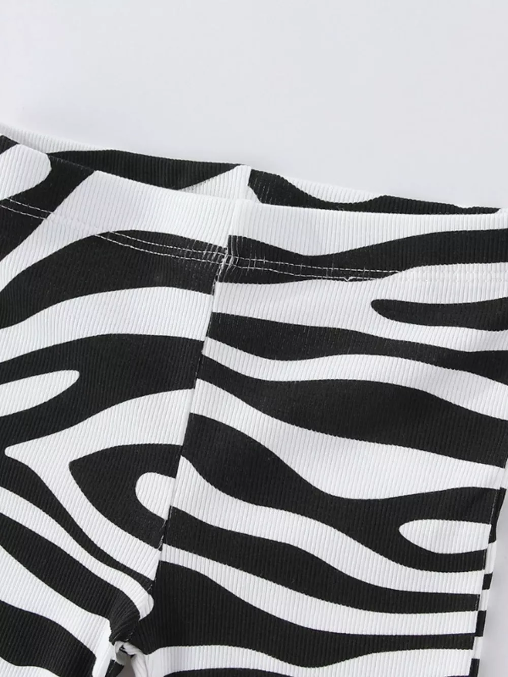 Children's Zebra Print Flare Pants, image 2