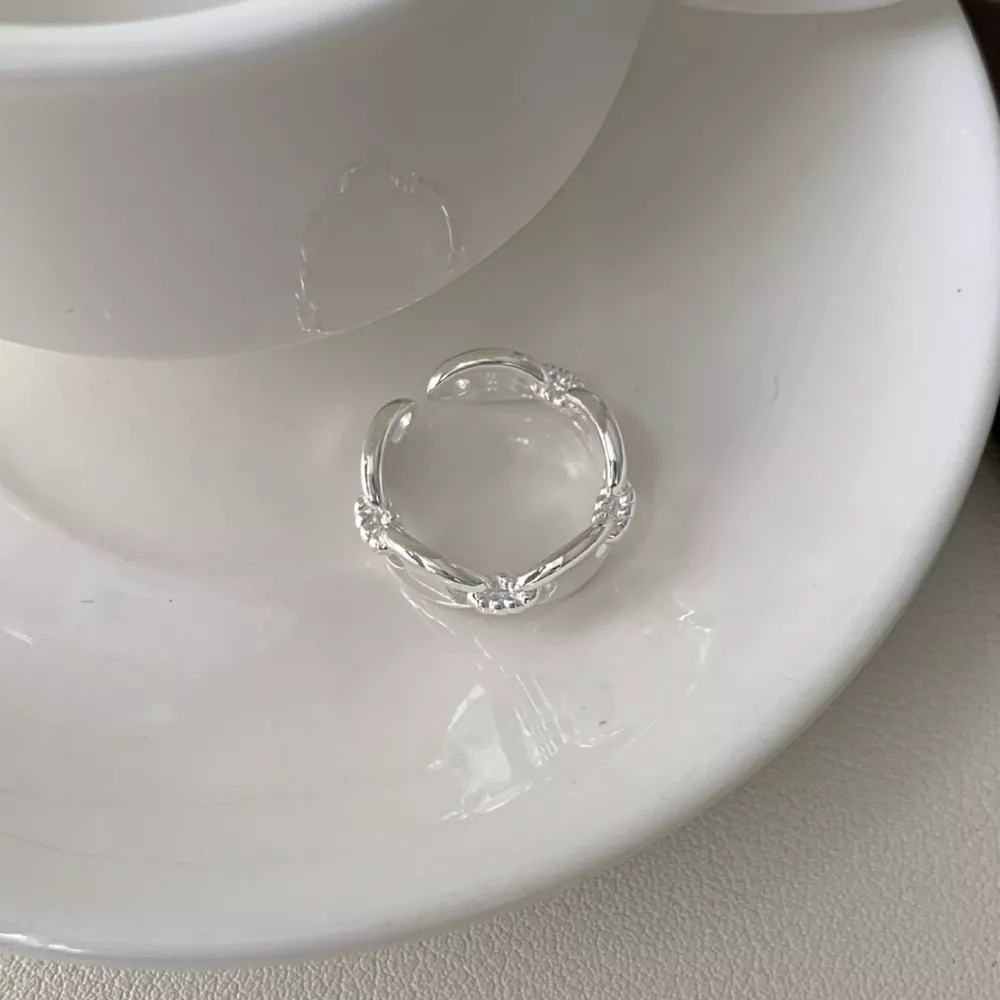 925 Sterling Silver Pig's Snout Ring, image 4
