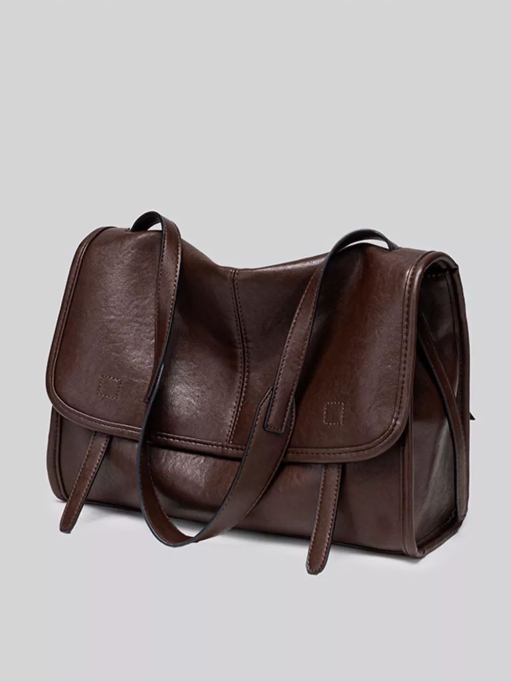 PU Leather Messenger Shoulder Bag, image 6