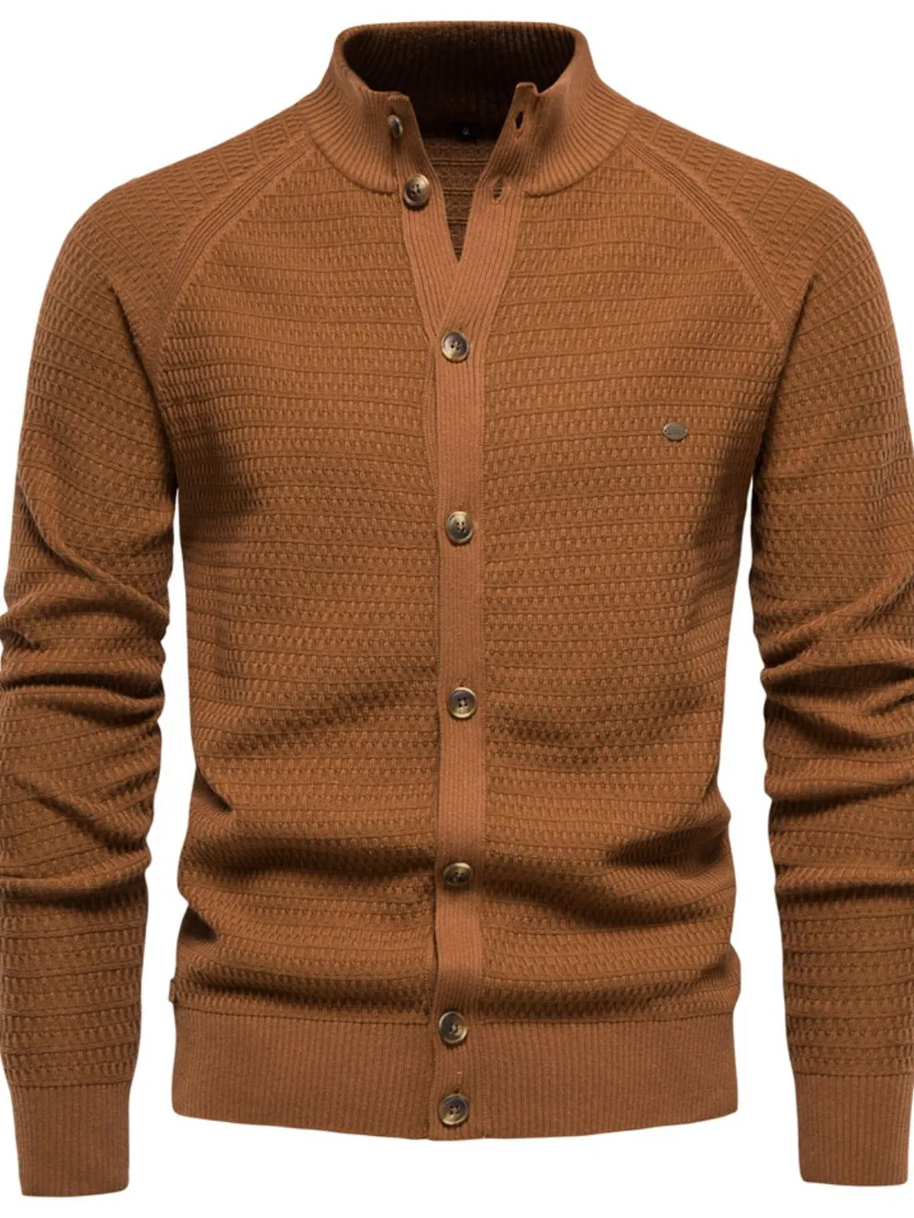 Men's Button Down Long Sleeve Cardigan, image 8