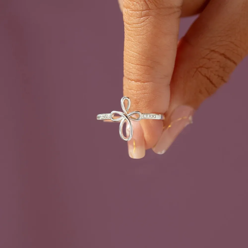925 Sterling Silver Geometric Ring, image 2