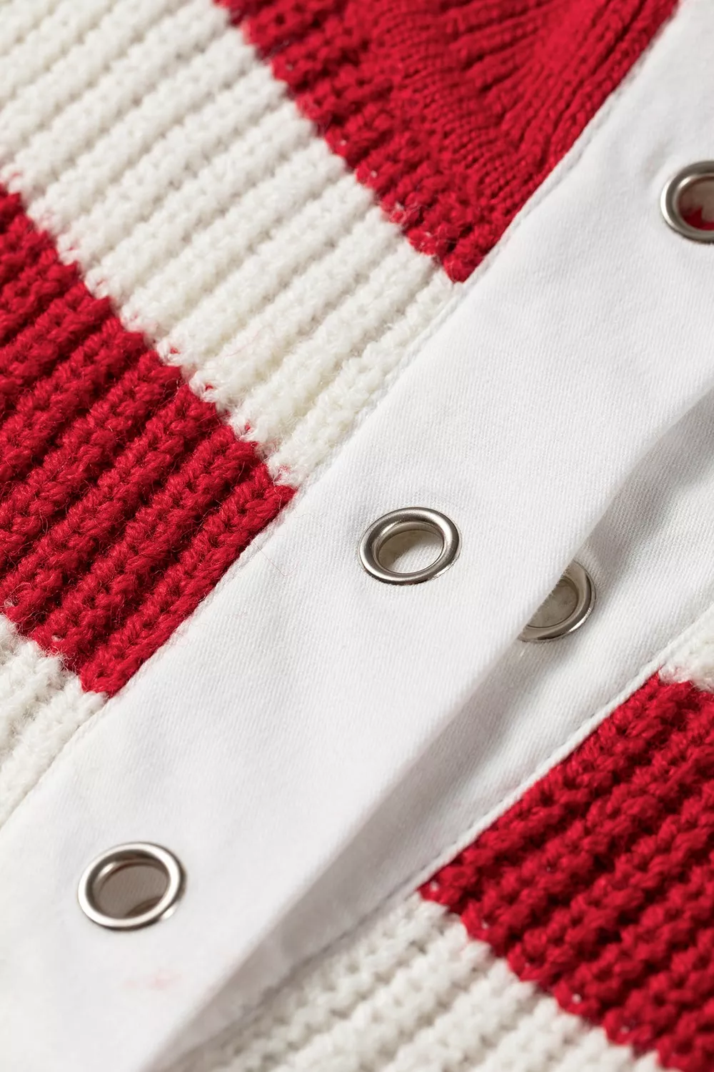 Striped Colorblock V Neck Long Sleeve Shift Sweater, image 9