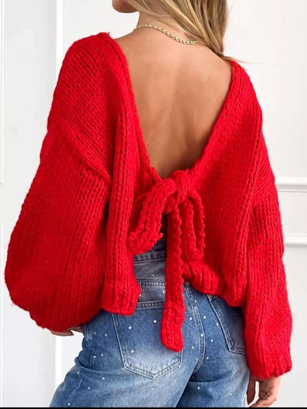Chunky Knit Tie-Front Cardigan, image 6