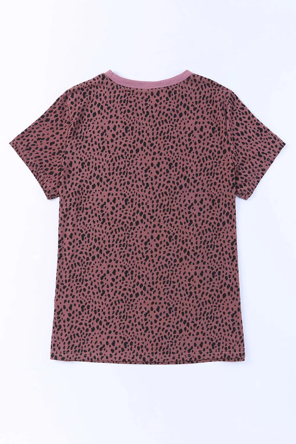 Animal Print Round Neck Short Sleeve T-Shirt, image 8