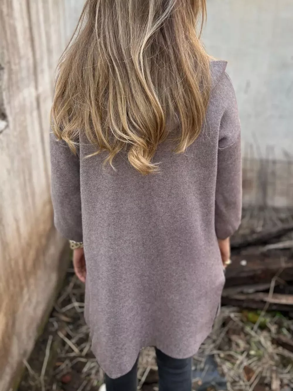 Full Size Open Front Drop Shoulder Hooded Cardigan Plus Size, image 17