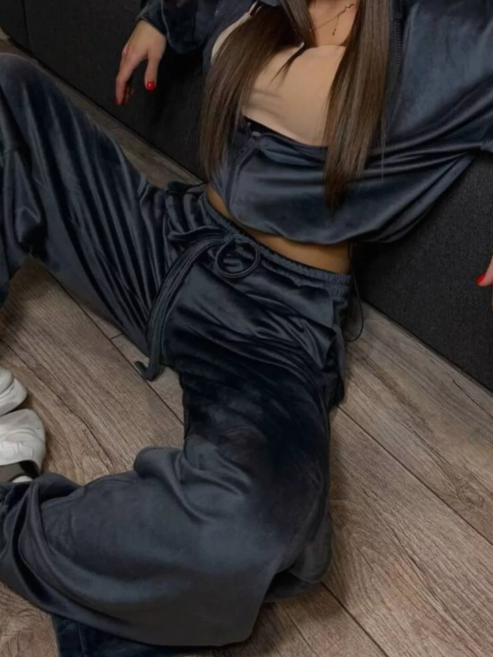 Zip Up Cropped Outerwear and Pants Set, image 11