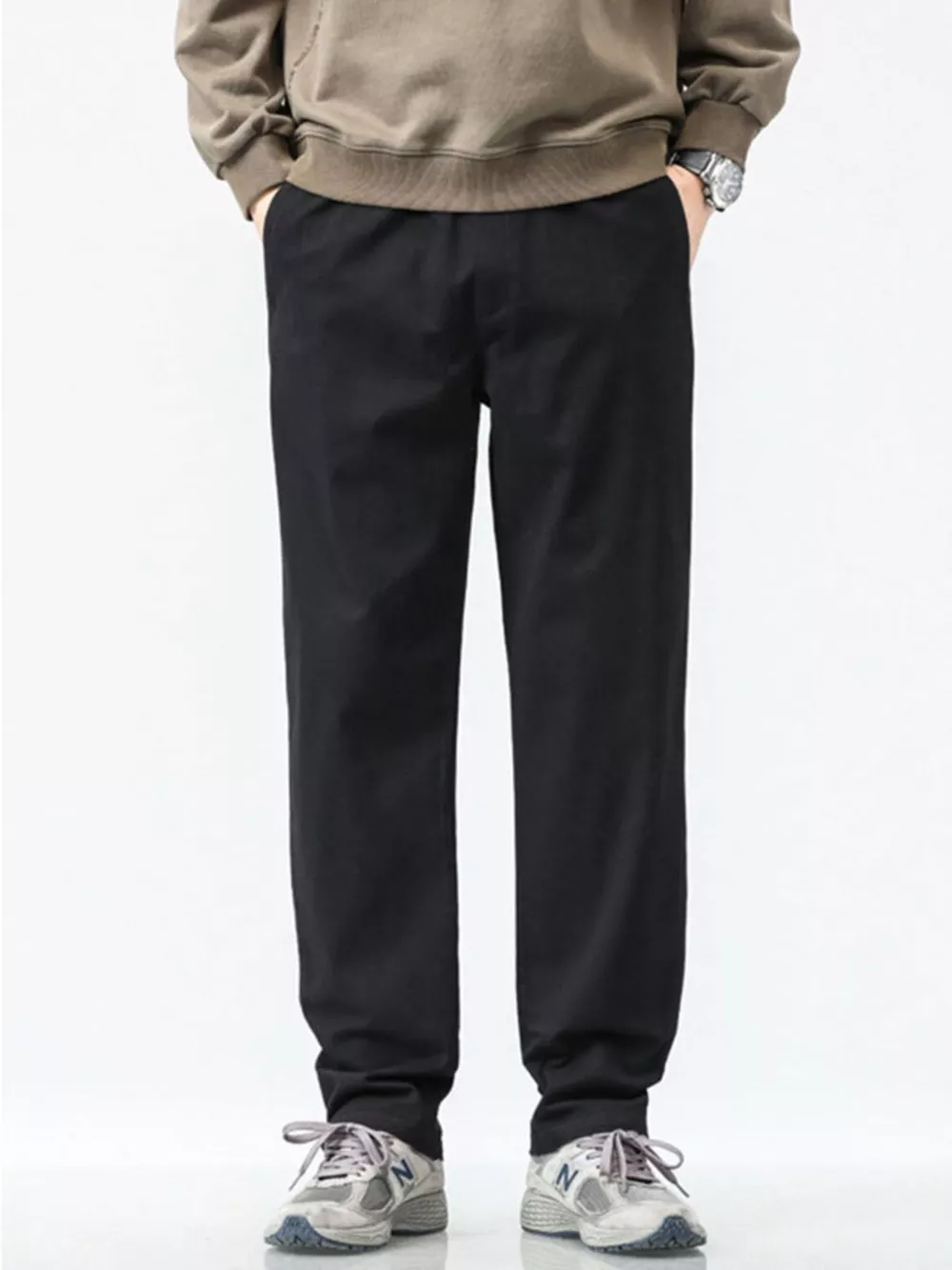 Men's Plus Size Casual Loose Fit Wide Leg Pants